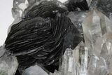 Quartz Crystals On Sparkling Bladed Hematite - Lechang Mine #226004-6